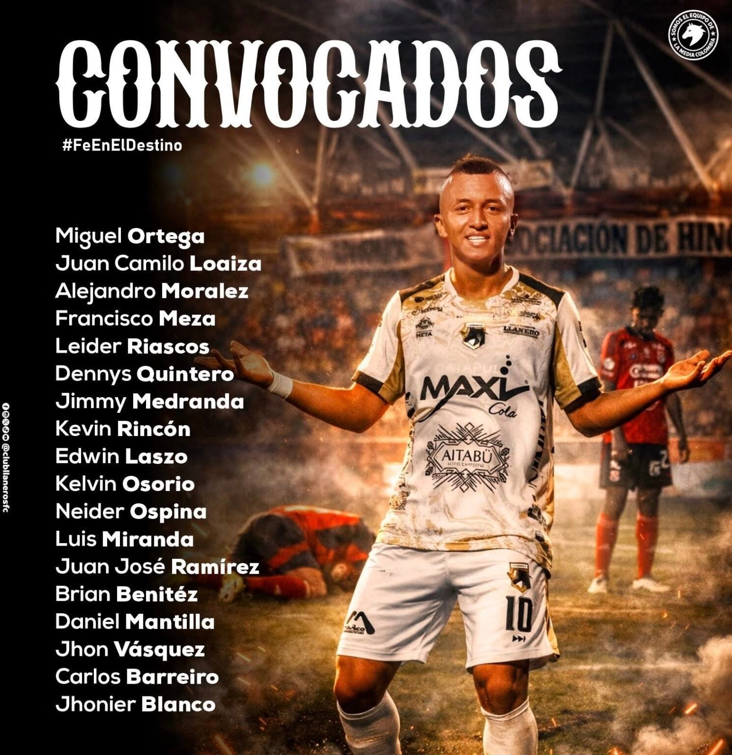 Hoy Llaneros Fc Por el Invicto de Internacional Actual Líder Convocados ...